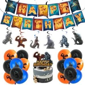 Kids Birthday Party Decorations Godzilla Party Supplies Boy Baby Shower Deco