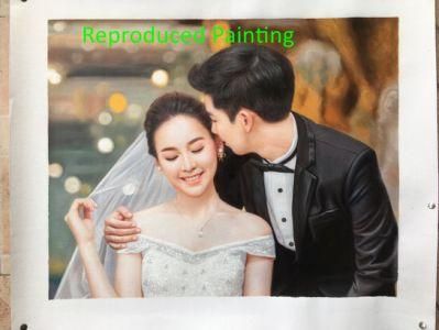 Turn Wedding Photo to Handmade Oil Painting on Canvas