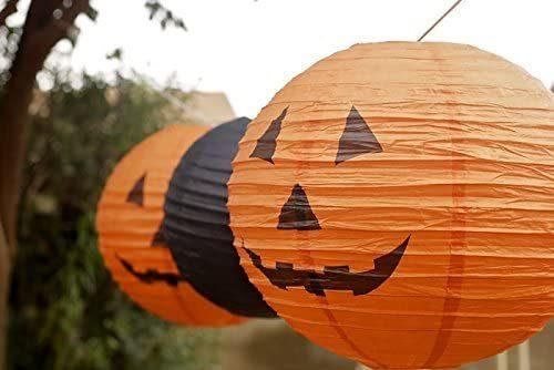 Factory Wholesale Spot 5 Halloween Decorative Pendants Jack - O - Lantern, Skeleton Spider Bat Paper Lanterns