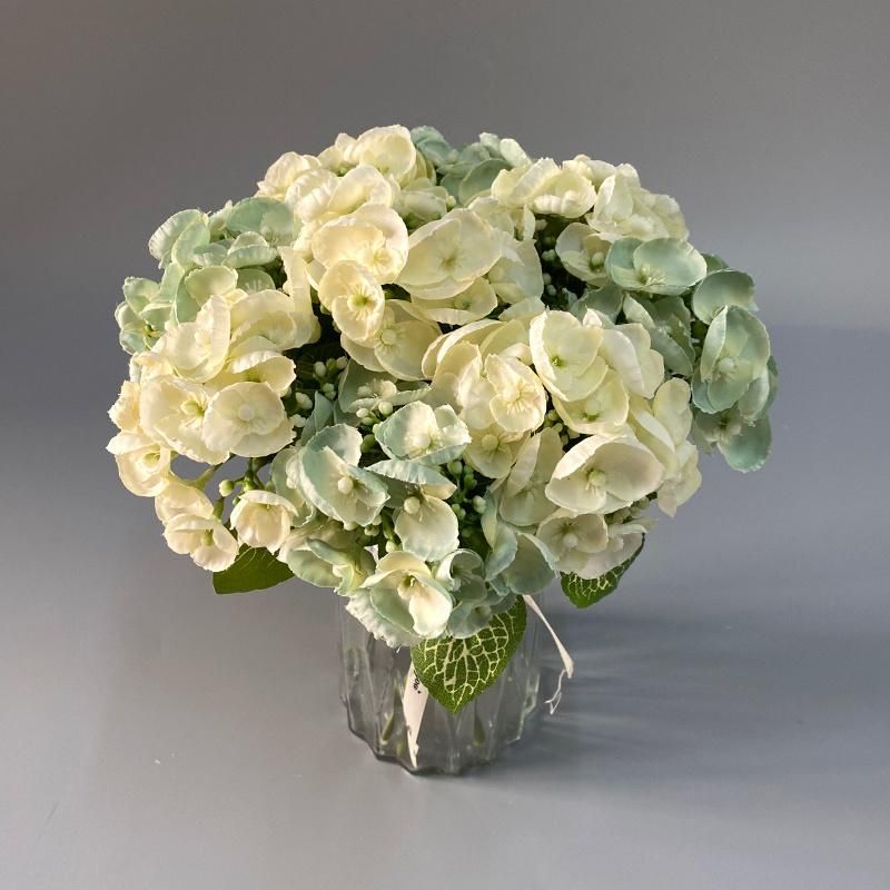 High Quality Single Stem Hydrangea Flower Silk Hydrangea Flower for Home Decor