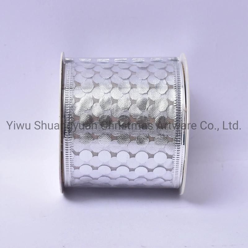 Christmas Ribbon Decor for Holiday Wedding Party Decoration Supplies Hook Ornament Craft Gifts