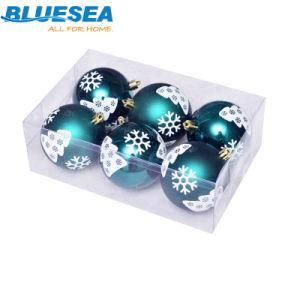 Christmas Decorations 8cm/6 Painted Christmas Balls, Plastic Balls, Hollow Round Balls