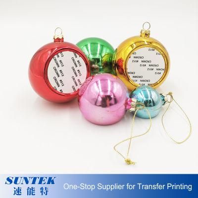 Sublimation Christmas Ball Plastic Ornament