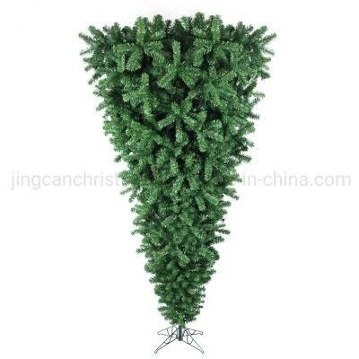 7FT Artificial Dense Green PVC Upsidedown Christmas Tree