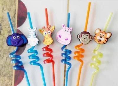 Crazy Shaped Drinking Straw PVC Art Drinking Straw Bar Accessories