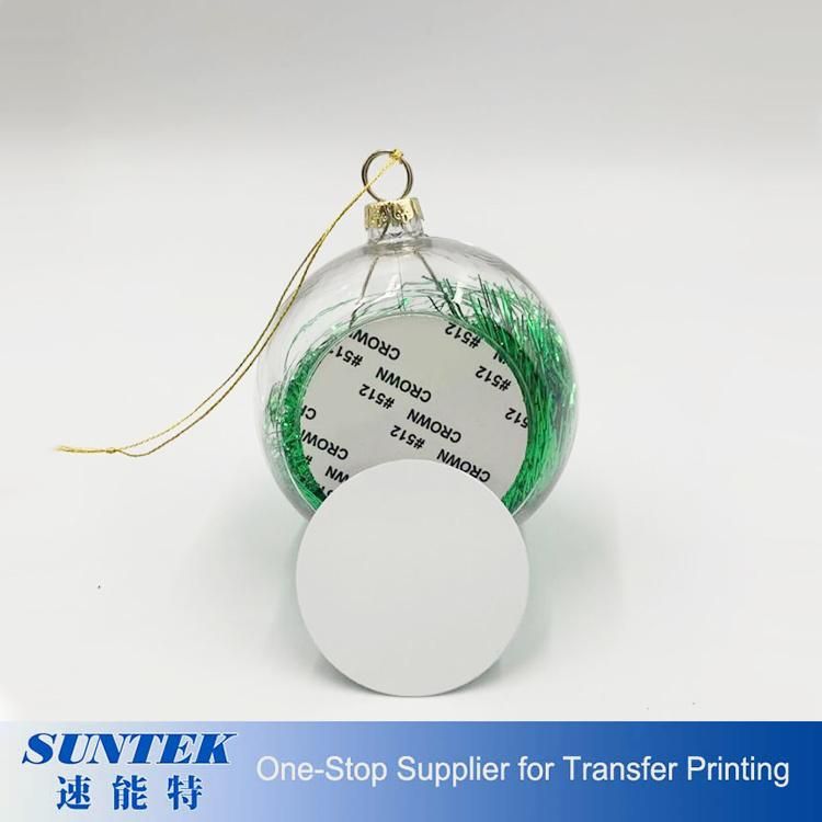 Sublimation Blank Xmas Ball Ornaments with Aluminum Sheet