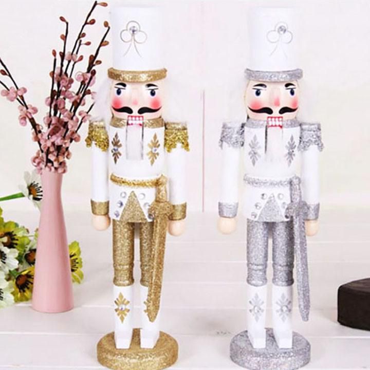 Wooden Crafts Christmas Decoration Life Size Nutcracker Statue for Children