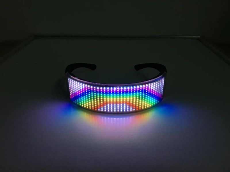 New APP Illuminated Glasses Shutter Heart-Shaped Christmas LED Bluetooth Holiday Gift Party Supply Glasses