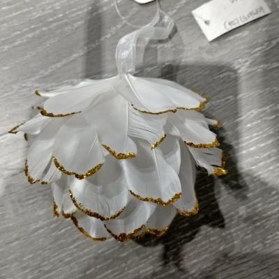 Christmas Feather Hanging Ball Tree Hanging Ornaments Tree Decoration