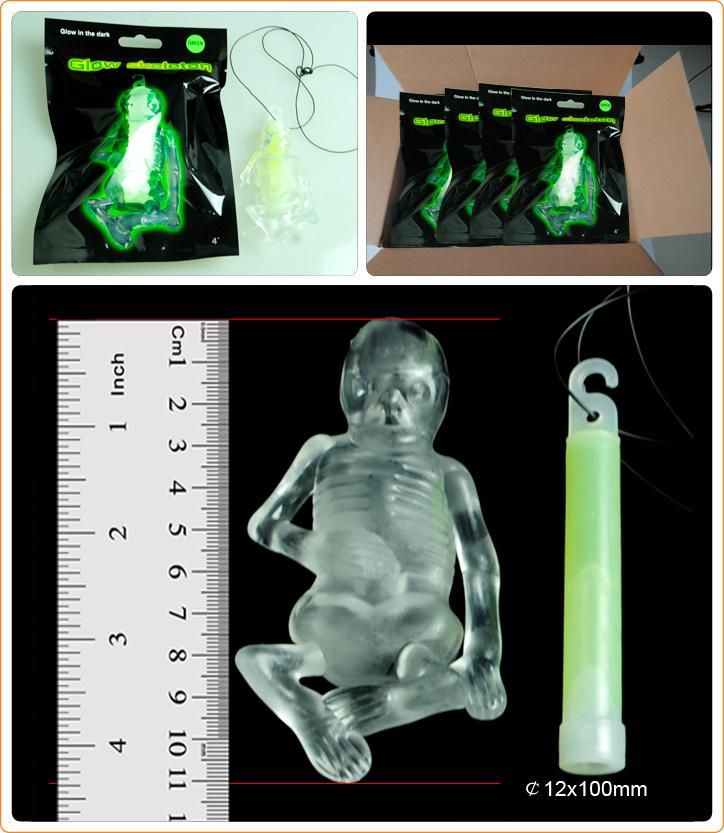 Skeleton Glowstick Glow Toy Plastic Skeleton (M-48152)