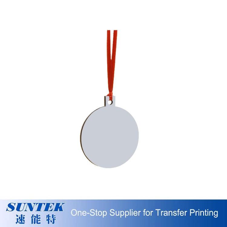 3mm MDF Christmas Tree Ornament Two-Sided Printing Hanging Christmas Decoration