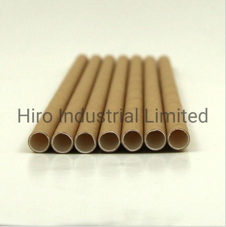 6*197mm Biodegradable Disposable Wrapped Paper Drinking Straws