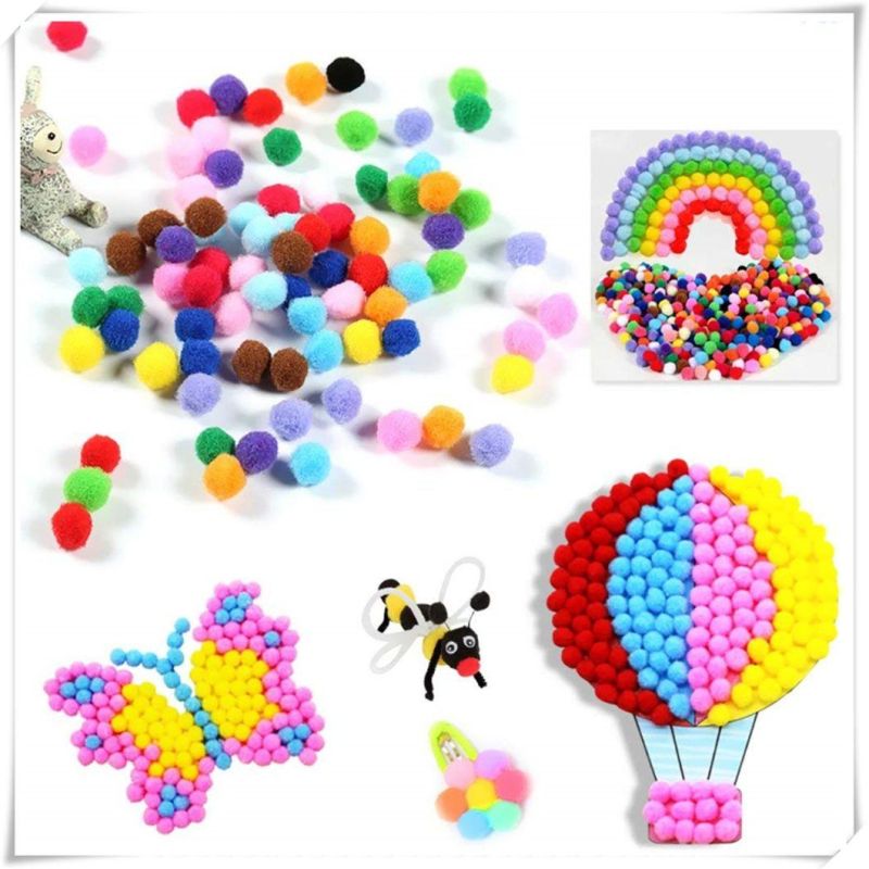 1 Inch POM Poms for Hobby Supplies and DIY Creative Crafts Multicolored