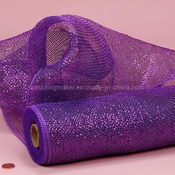 Fashion Laser Twinkle Metallic Deco Mesh for Packing