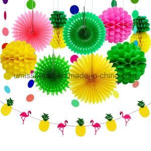 Umiss Paper Fan Paper Garland for Summer Party Decoration Kit OEM