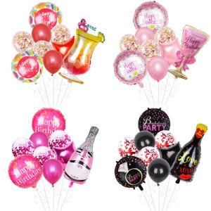 Champagne Whiskey Bottle Balloon Set Birthday Party Bachelor Decoration Balloons
