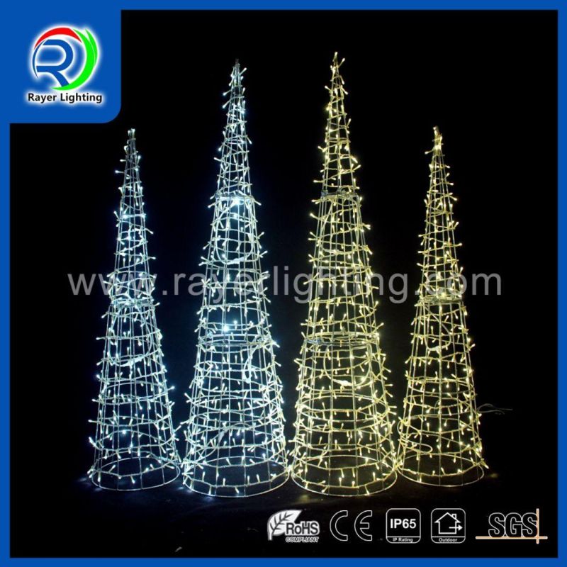 LED 3D Cone Motif Light Christmas Decoration