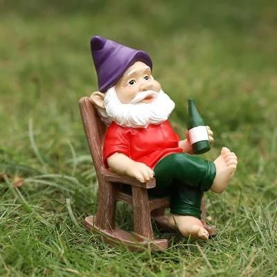 Dwarf Ornament Garden Outdoor Decoration Holiday Gift Resin Craft