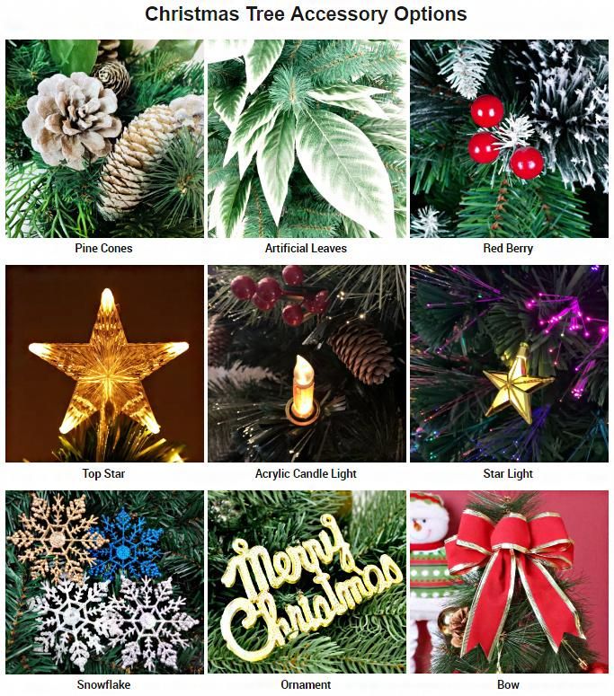 Luxury 210cm Dense Green Artificial Christmas Decorative Tree