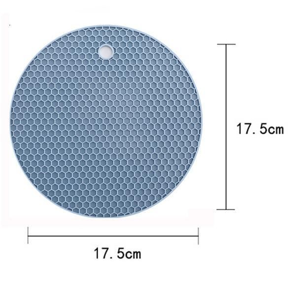 Square Coaster Silicone Trivet, Honeycomb Silicone Trivet Mat Non Slip Heat Resistant Square Silicone Pot Holder