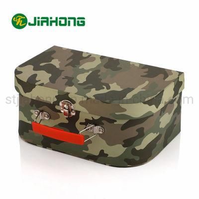 Cardboard Paper Baby Toy Mini Suitcase Box, Baby Cloth Packaging Suitcase, Baby Shoe Gift Packaging Box for Valentine/Birthday/Christmas