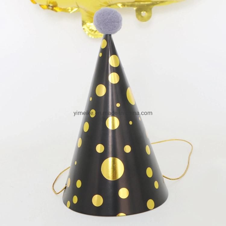 Children′s Birthday Party Celebration Paper Pompon Hats