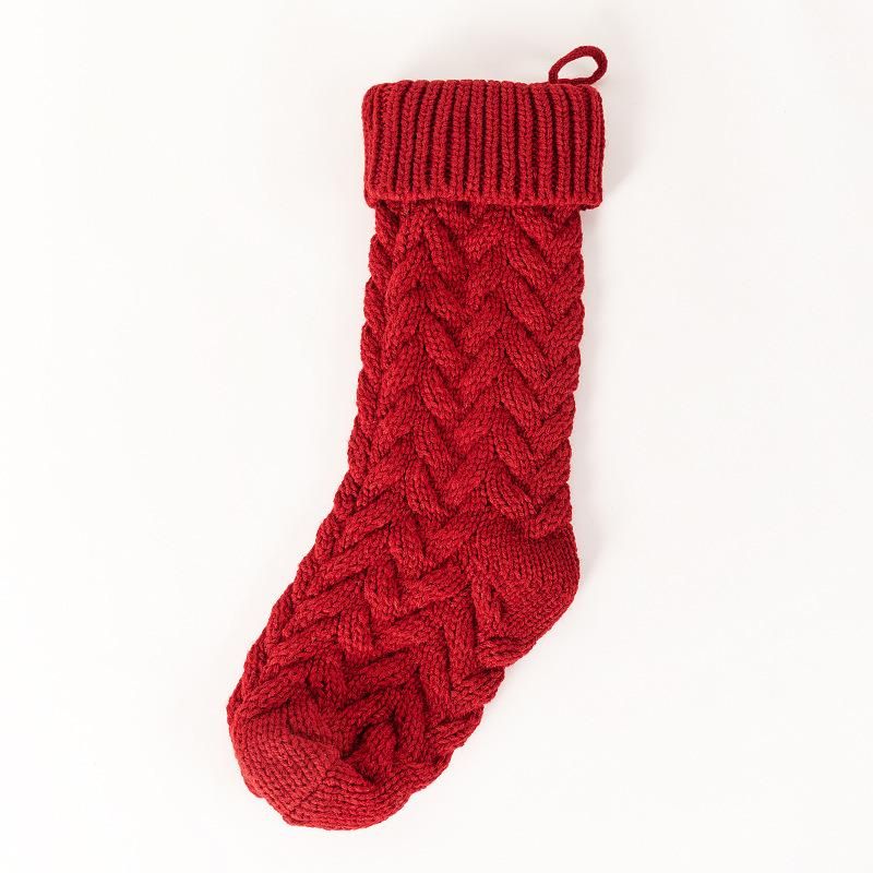 Custom Red Christmas Ornaments Socks Stocking