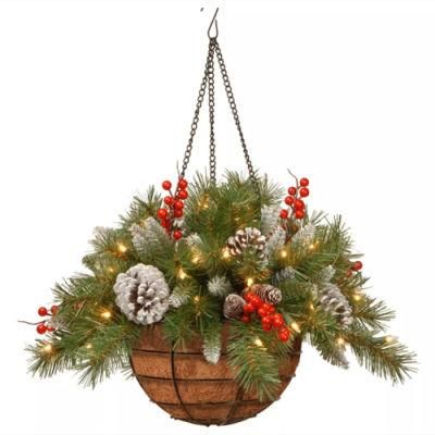 Christmas Festival Decorations Artificial Wreath Hanging Baskets