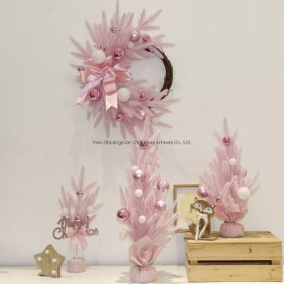 Christmas Mini Tree with Ball Ornaments Decorate