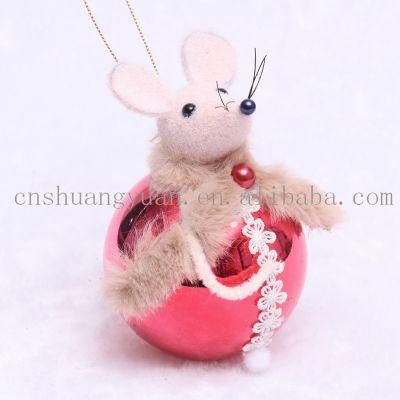 New Design Christmas Mouse Dog Unicorn Bird Apple for Holiday Wedding Party Decoration Supplies Hook Ornament Craft Gifts