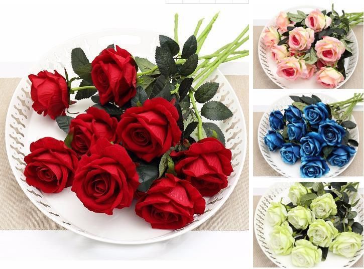 Wedding Decoration Flowers Artificial Flower Silk Rose Flower