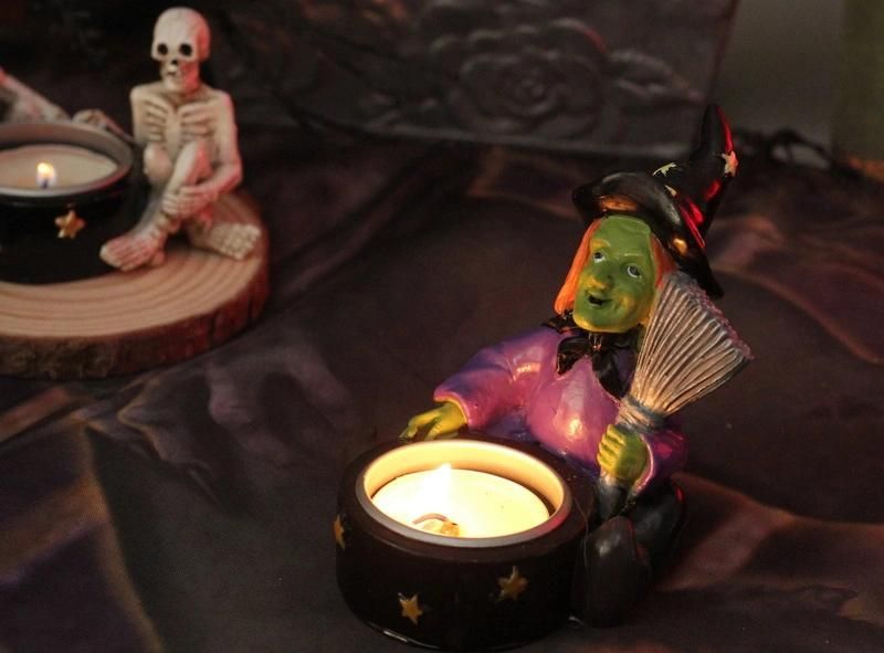 Unique Halloween Witch Candle Holder