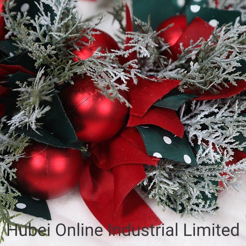40cm China Hot Sale Colorful Holiday Decoration Artificial Christmas Wreath