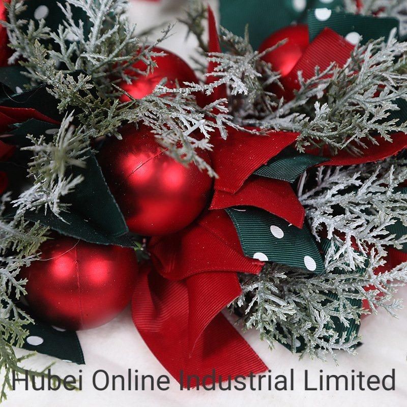 40cm China Hot Sale Colorful Holiday Decoration Artificial Christmas Wreath