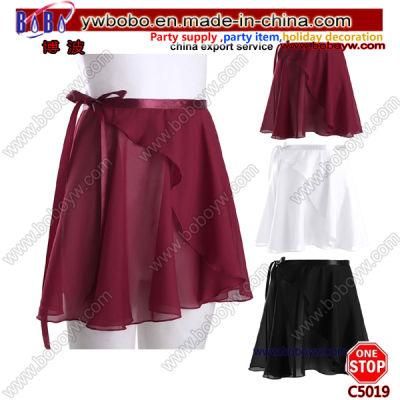 Party Costumes Women Chiffon A Line Ballet Dancewear Leotard Tutu Skate Wrap Scarf Skirt Dress (C5019)