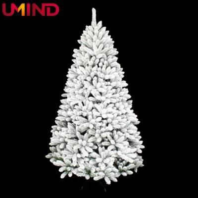 Yh21102 Sublimation Luxury 210cm Christmas Tree Color LED Available Tree with Snowflakes Decoration Artificial Tree