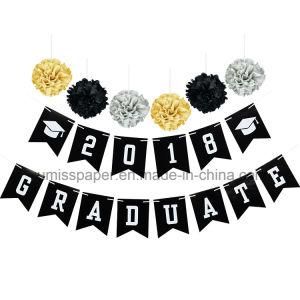 Umiss Customized Paper Bunting POM Poms Graduation Party Favor Supplies