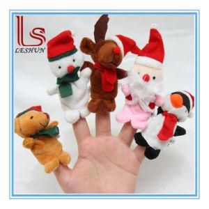Christmas Handmade Santa Claus Reindeer Snowman Plush Toys Finger &#160; Puppets