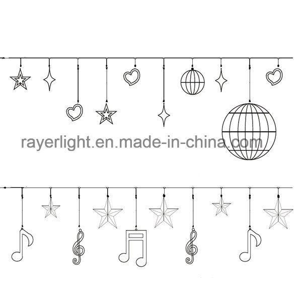 Musical Instrucements Decoration Christmas Decorative Motif Lights