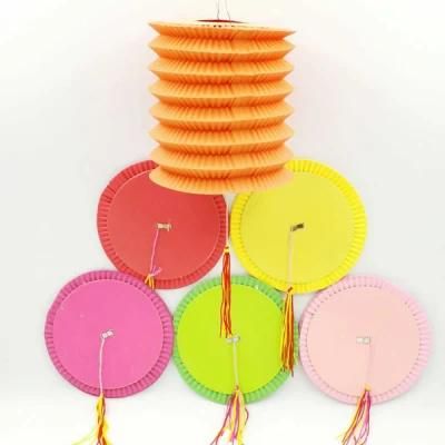 Party Supply Cylinder Chinese Accordion Paper Lantern