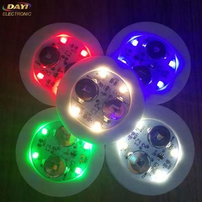 Hot Sell Party Supply Custom Light up Cup Coaster, LED Flashing Wine Bottle Sticker LED Bottle Pads