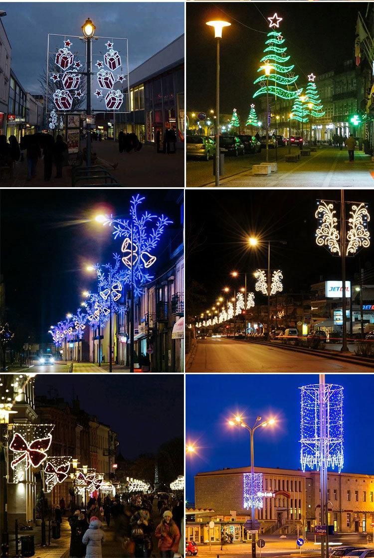 LED National Decoration 2D Pole Motif Light