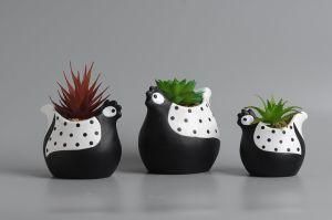 Colorful Ceramic Animal Decoration with Plant