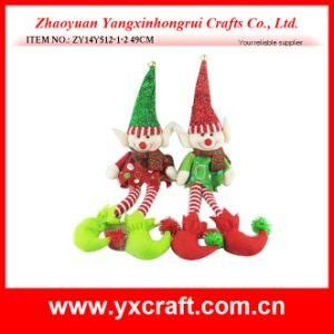 Christmas Decoration (ZY14Y512-1-2) Christmas Clown Stuffed Toy Christmas Elf on Shelf