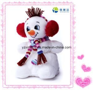 Plush X-Mas Snowman Toy with Scarf