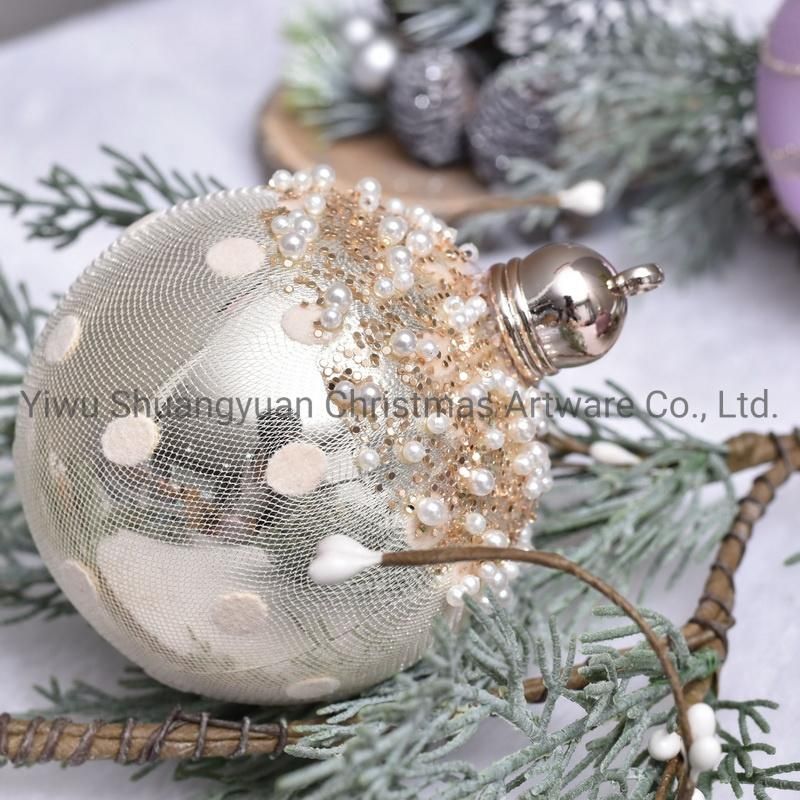 New Design Christmas Ball for Holiday Wedding Party Decoration Supplies Hook Ornament Craft Gifts