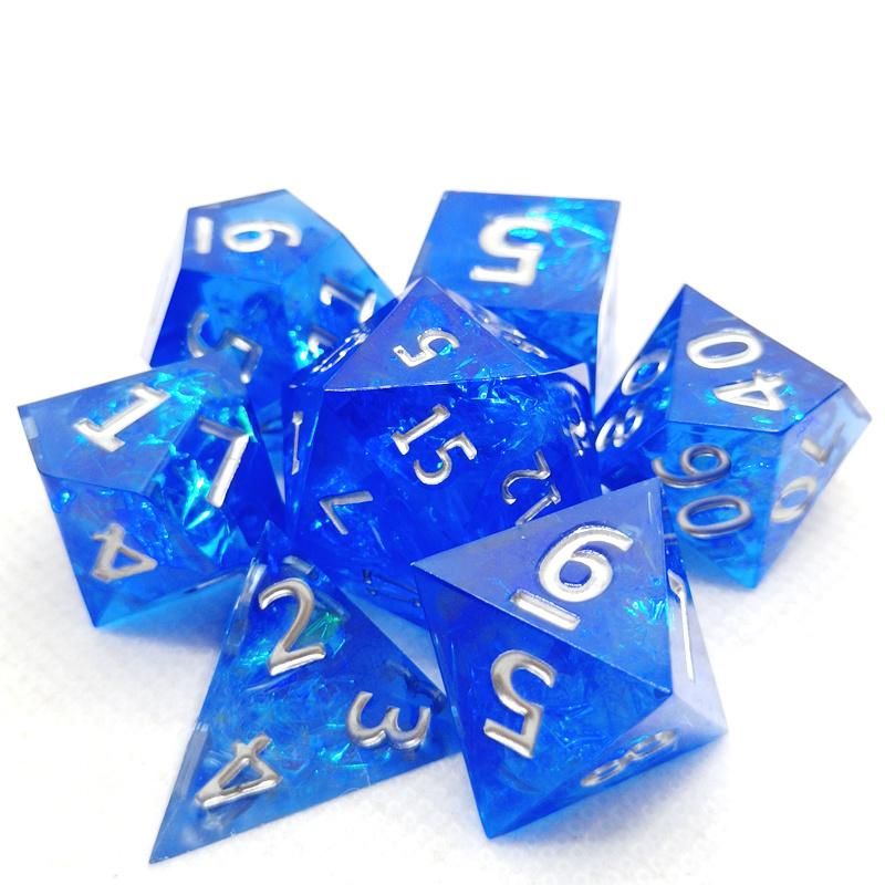 New Upscale Resin Transparent Dnd Dice Set Polyhedral Dice Rpg Dice