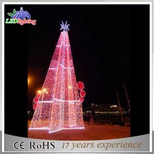 Cheap Outdoor Decorations Commercial Red LED Christmas Tree