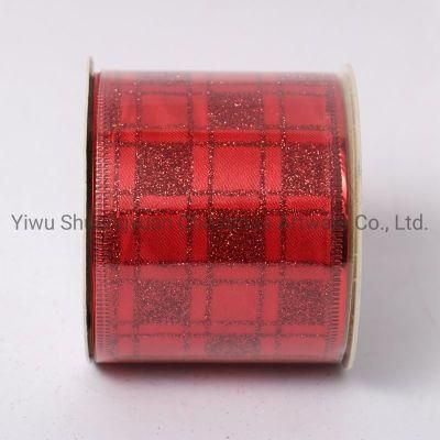Christmas Ribbon Decor for Holiday Wedding Party Decoration Supplies Hook Ornament Craft Gifts