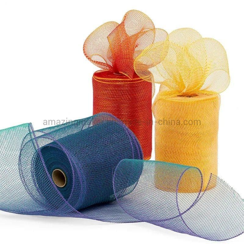 Two-Tone 6 Deco Mesh Ribbons for Party Packaging